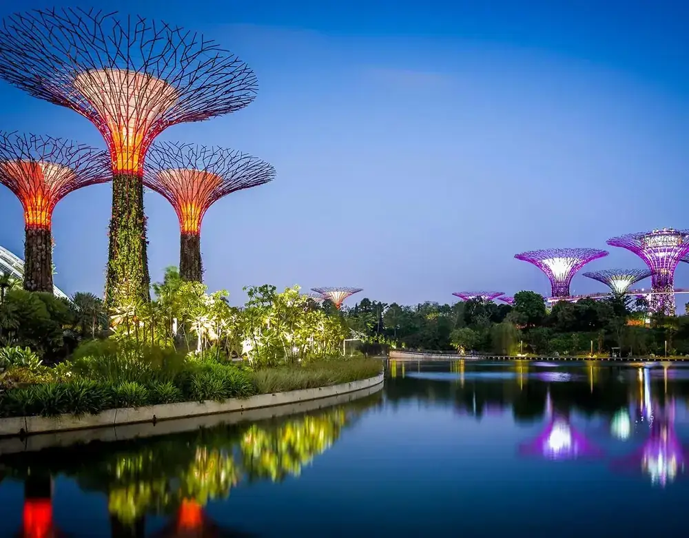 Gardens by the Bay, Singapore at dusk